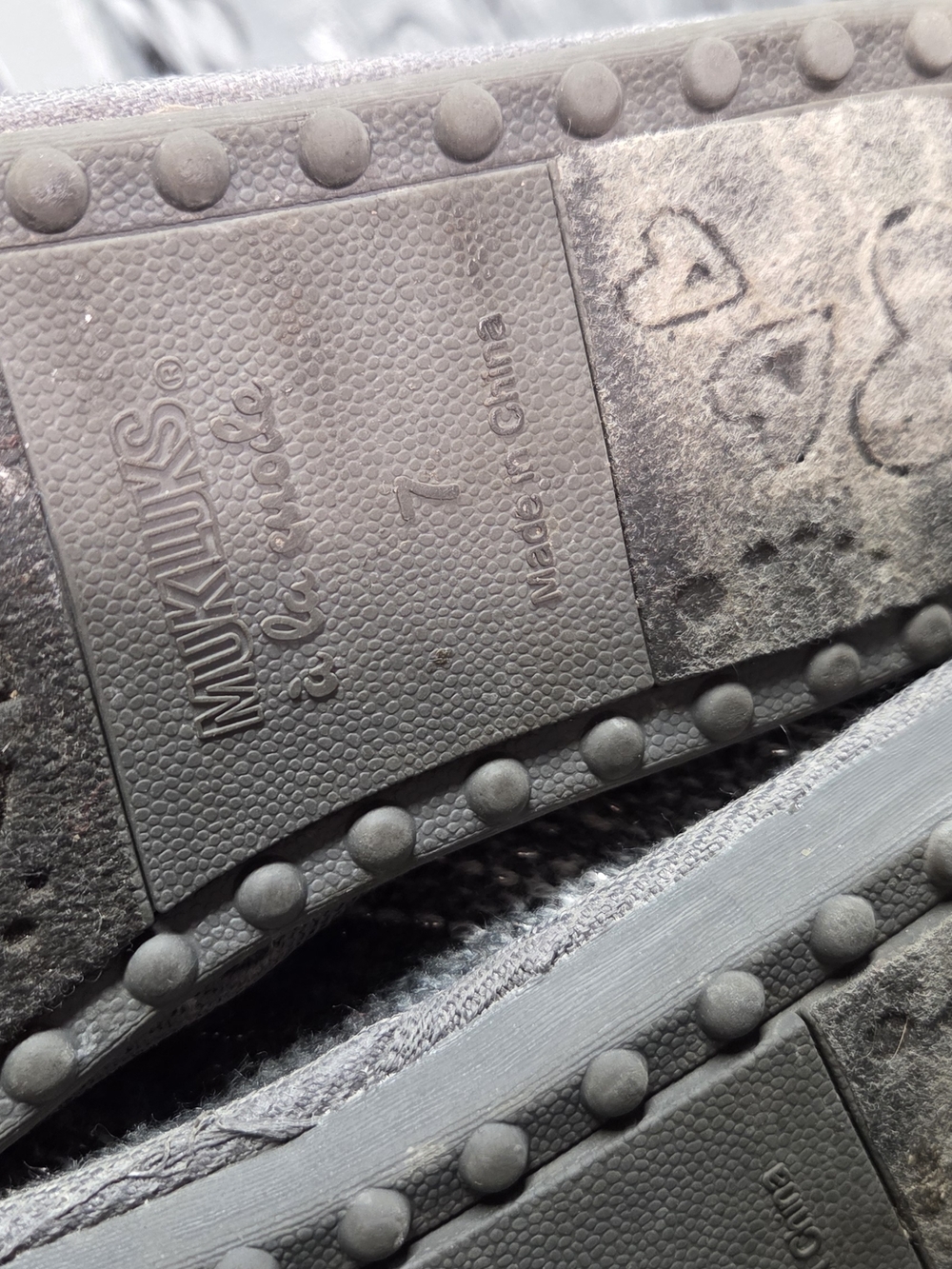 **Muk Luks Gray Knit Button-Accent Winter Boots** - Picture 7 of 9